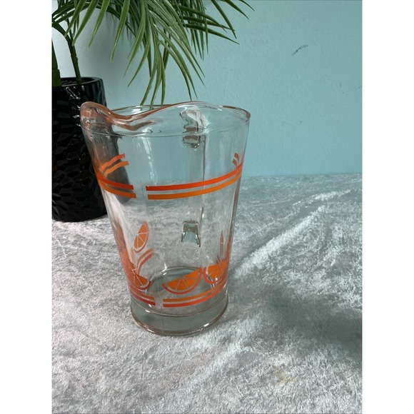 Libbey Other - VTG  MCM Libbey Glassware Crisa Pitcher Orange Juice Glass  50's Style Fruit